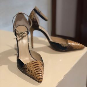 Alexandre Birman Snakeskin Stilettos